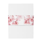Bandeau De Faire-part Cherry Blossom Pink White Wedding (Dos Example)