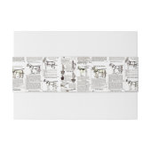 Bandeau De Faire-part Cheval Antique Publicité Journal Art (Dos exemple)