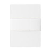 Bandeau De Faire-part Chic blanc et or Monogram Crest Mariage (Dos Example)