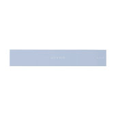 Bandeau De Faire-part Chic Dusty Blue Couple Noms Mariage (Plat)