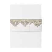 Bandeau De Faire-part Chic Élégant Damas (Dos Example)