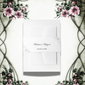 Bandeau De Faire-part Chic et élégant minimaliste moderne Mariage floral