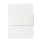 Bandeau De Faire-part Chic ivoire | Deux Mariage monogramme (Dos Example)