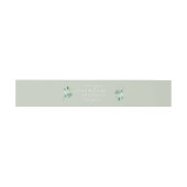 Bandeau De Faire-part Chic Script Future M. Mme Green Foliage Mariage (Plat)