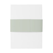 Bandeau De Faire-part Chic Script Future M. Mme Green Foliage Mariage (Dos Example)