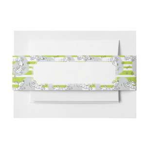 Bandeau De Faire-part chien jouant l'arrière - plan de motif