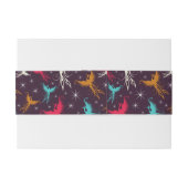 Bandeau De Faire-part Chiffre motif d'oiseaux de Phoenix (Dos exemple)