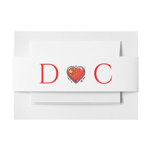 Bandeau De Faire-part Chine Mariage de couple (Devant Example)