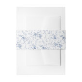 Bandeau De Faire-part Chinoiserie classique Mariage Floral bleu (Devant example)