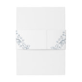 Bandeau De Faire-part Chinoiserie romantique Mariage bleu français (Dos Example)