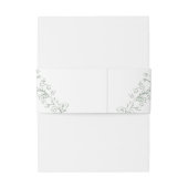 Bandeau De Faire-part Chinoiserie romantique Sage Vert Mariage (Dos Example)