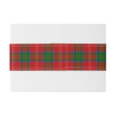 Bandeau De Faire-part Chisholm Scottish Tartan Belly Band (Dos exemple)
