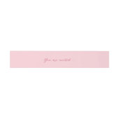 Bandeau De Faire-part CHLOE Modern Bold Pink Invitation Belly Band (Plat)