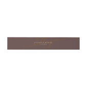 Bandeau De Faire-part Chocolate Brown Basic Suite Wedding (Plat)
