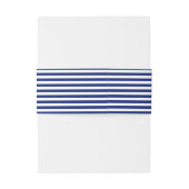 Bandeau De Faire-part Chrome Anchor on Navy Stripes (Dos Example)