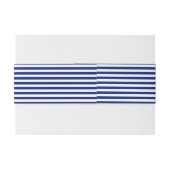Bandeau De Faire-part Chrome Anchor on Navy Stripes (Dos exemple)