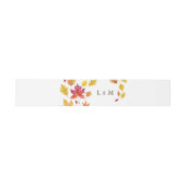 Bandeau De Faire-part Chute Feuille Garland Automne Mariage Monogramme (Plat)