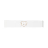 Bandeau De Faire-part Cimier baroque | Mariage de monogramme (Plat)