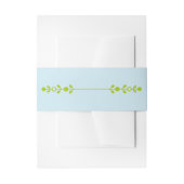 Bandeau De Faire-part Citrus Green & Coastal Blue Wedding (Devant example)