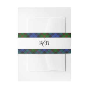 Bandeau De Faire-part Clan Baird Tartan Scottish Plaid