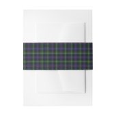Bandeau De Faire-part Clan Sutherland Plaid Tartan vert pourpre Check (Devant example)