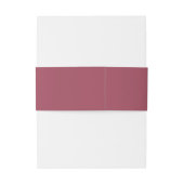 Bandeau De Faire-part Classic Bourgogne ajouter votre nom MARIAGE (Dos Example)