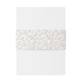 Bandeau De Faire-part Classic Brown Floral Toile Invitation (Dos Example)