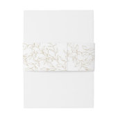 Bandeau De Faire-part Classic Gold Mariage (Dos Example)