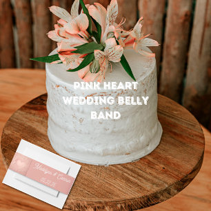 Bandeau De Faire-part Classic Monogram Faire-part de mariage Belly Band