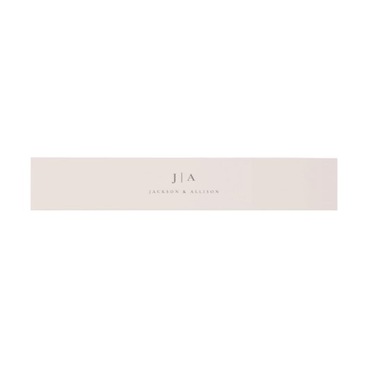 Bandeau De Faire-part Classic monogram wedding (Plat)