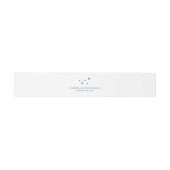 Bandeau De Faire-part Classique bleu lune étoile Mariage (Plat)