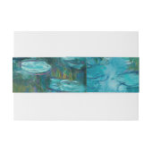 Bandeau De Faire-part Claude Monet Water Lilies Mariage (Dos exemple)