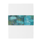 Bandeau De Faire-part Claude Monet Water Lilies Mariage (Dos Example)