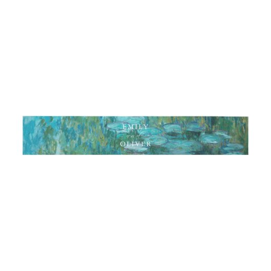Bandeau De Faire-part Claude Monet Water Lilies Mariage (Plat)