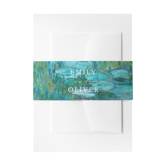 Bandeau De Faire-part Claude Monet Water Lilies Mariage (Devant example)