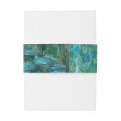 Bandeau De Faire-part Claude Monet Water Lilies Mariage (Dos Example)