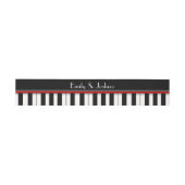 Bandeau De Faire-part Clavier de piano avec noms (Plat)