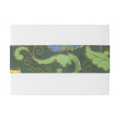 Bandeau De Faire-part Cloisonne Chine Patter Asiatique Oriental (Dos exemple)