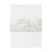 Bandeau De Faire-part Coeur à la crème blanche élégant (Dos Example)