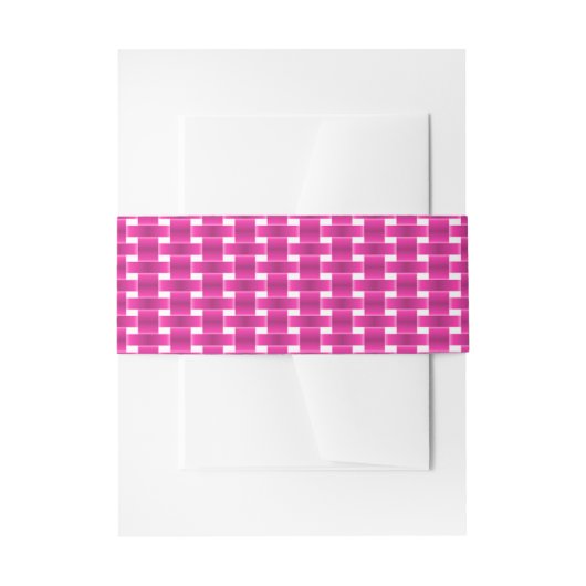 Bandeau De Faire-part Coincement rose sur (Devant example)