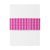 Bandeau De Faire-part Coincement rose sur (Dos Example)