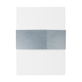 Bandeau De Faire-part Colibri et Mariage d'Hibiscus | Bleu (Dos Example)