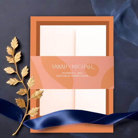 Bandeau De Faire-part Collage de couleurs modernes