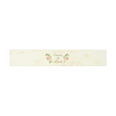 Bandeau De Faire-part Collection Antique Rose Belly Band (Plat)