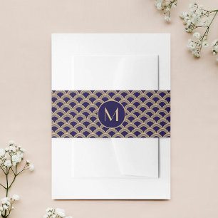 Bandeau De Faire-part Collection de Mariages Art Déco Gatsby vintage des