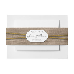 Bandeau De Faire-part Collection de Mariages de tournesols rustiques
