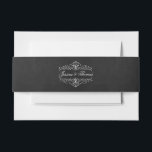 Bandeau De Faire-part Collection de Mariages Ornate Chalkboard<br><div class="desc">La Collection de Mariages Ornate Chalkboard - Bandes Belly.</div>