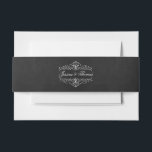 Bandeau De Faire-part Collection de Mariages Ornate Chalkboard<br><div class="desc">La Collection de Mariages Ornate Chalkboard - Bandes Belly.</div>