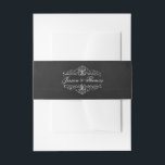 Bandeau De Faire-part Collection de Mariages Ornate Chalkboard<br><div class="desc">La Collection de Mariages Ornate Chalkboard - Bandes Belly.</div>