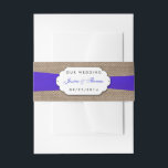 Bandeau De Faire-part Collection de Mariages Rustic Blue Bow<br><div class="desc">La collection rustique de mariage bleu arc est un design étonnant avec un joli arrière - plan rustique effet burlap avec un cadre romantique vintage effet dentelle blanche et un arc bleu étonnant. Ces groupes d'invitation peuvent être personnalisés pour votre occasion spéciale et feraient l'accessoire parfait pour un mariage, douche...</div>